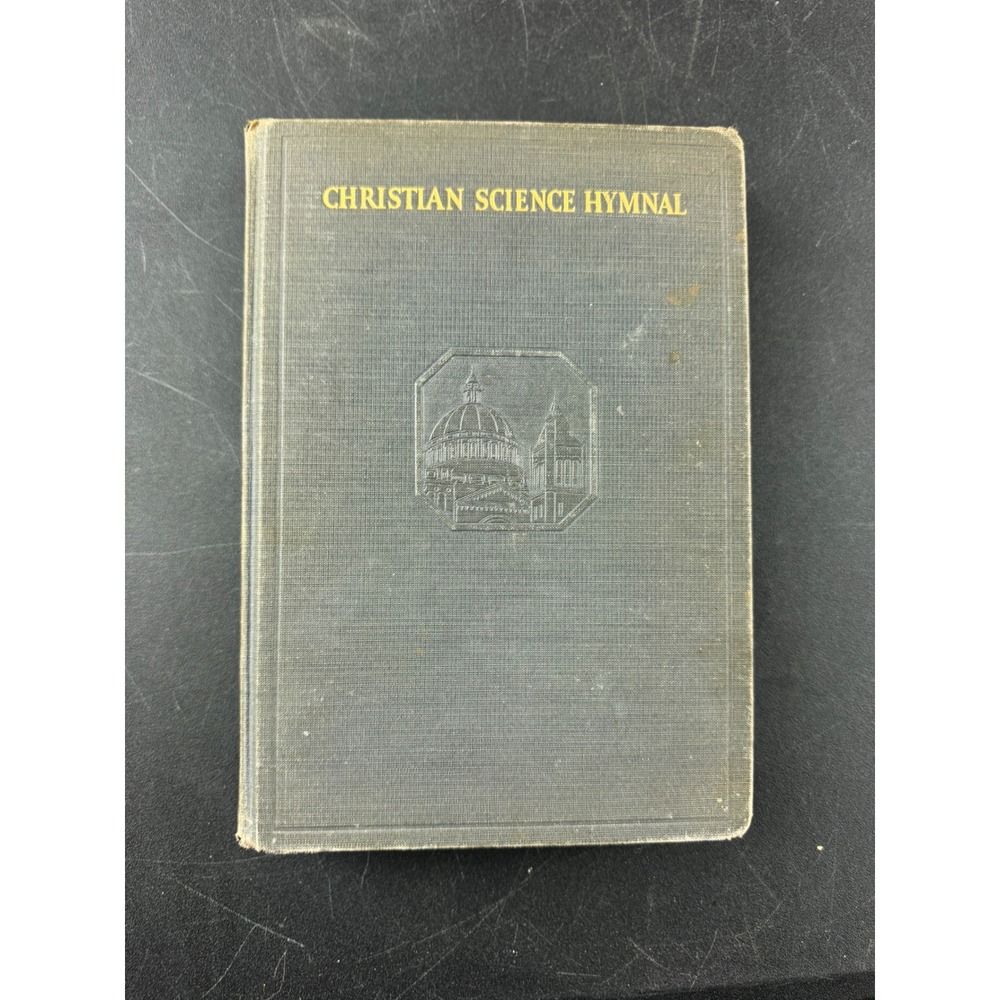 1932 Christian Science Hymnal Mary Baker Eddy Blue‎ Hardcover Revised Enlarged